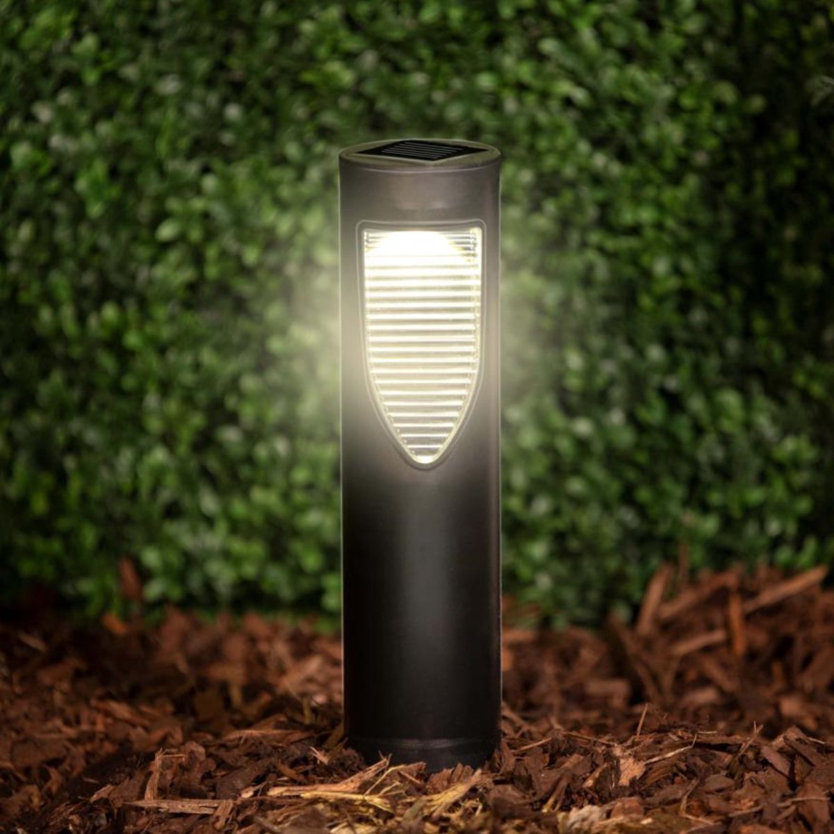 Grundig grondspies led lamp - op zonne-energie - warm wit - zwart