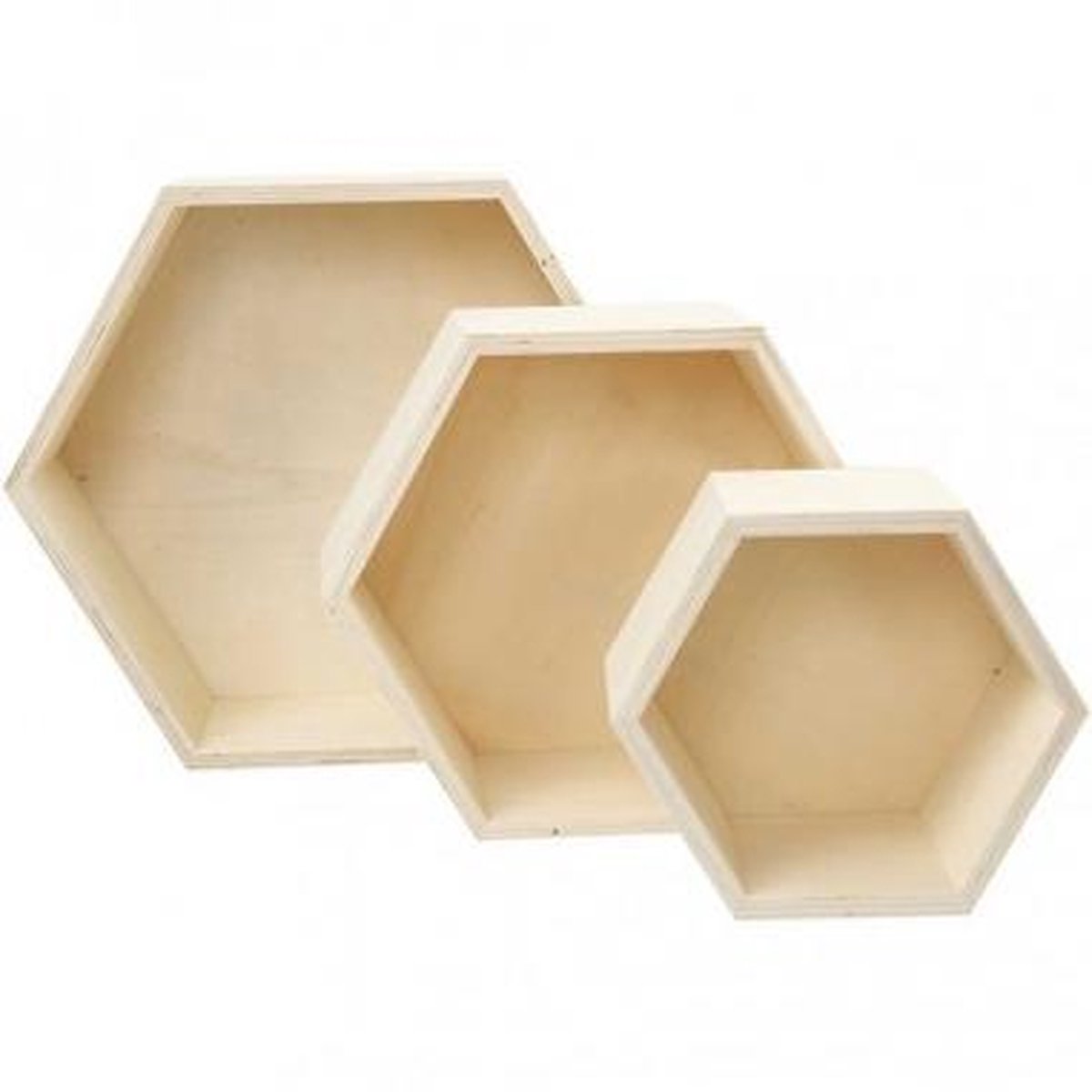 Creativ Company Hexagonal Show box, 3st.