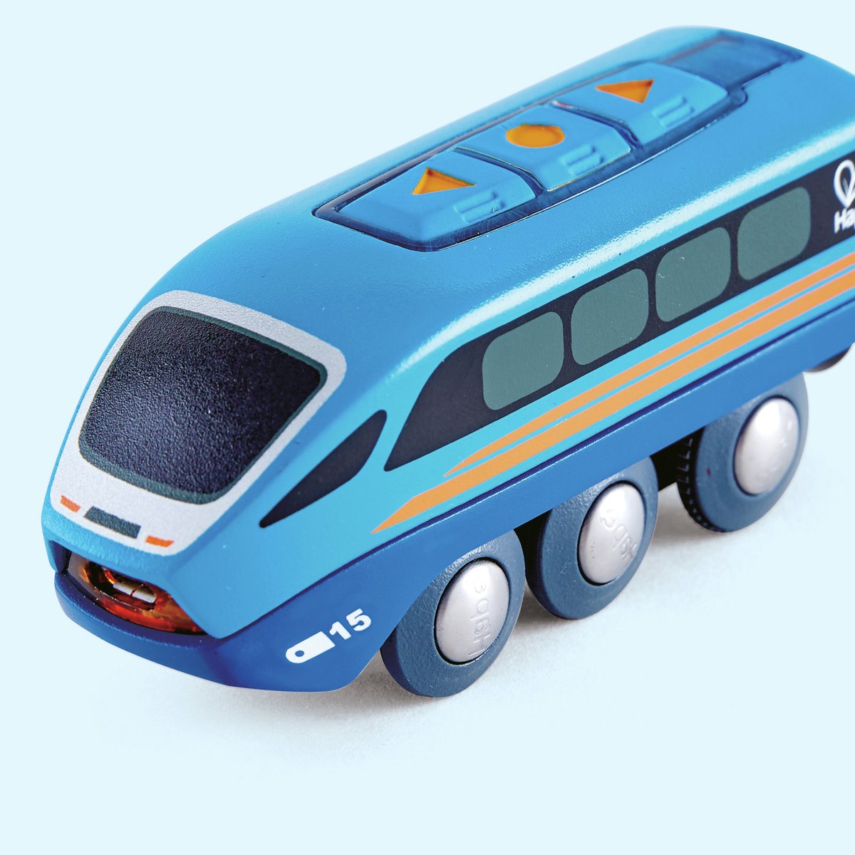 Tren controlable Hape con aplicación Bluetooth – Locomotora de madera para niños a partir de 3 años