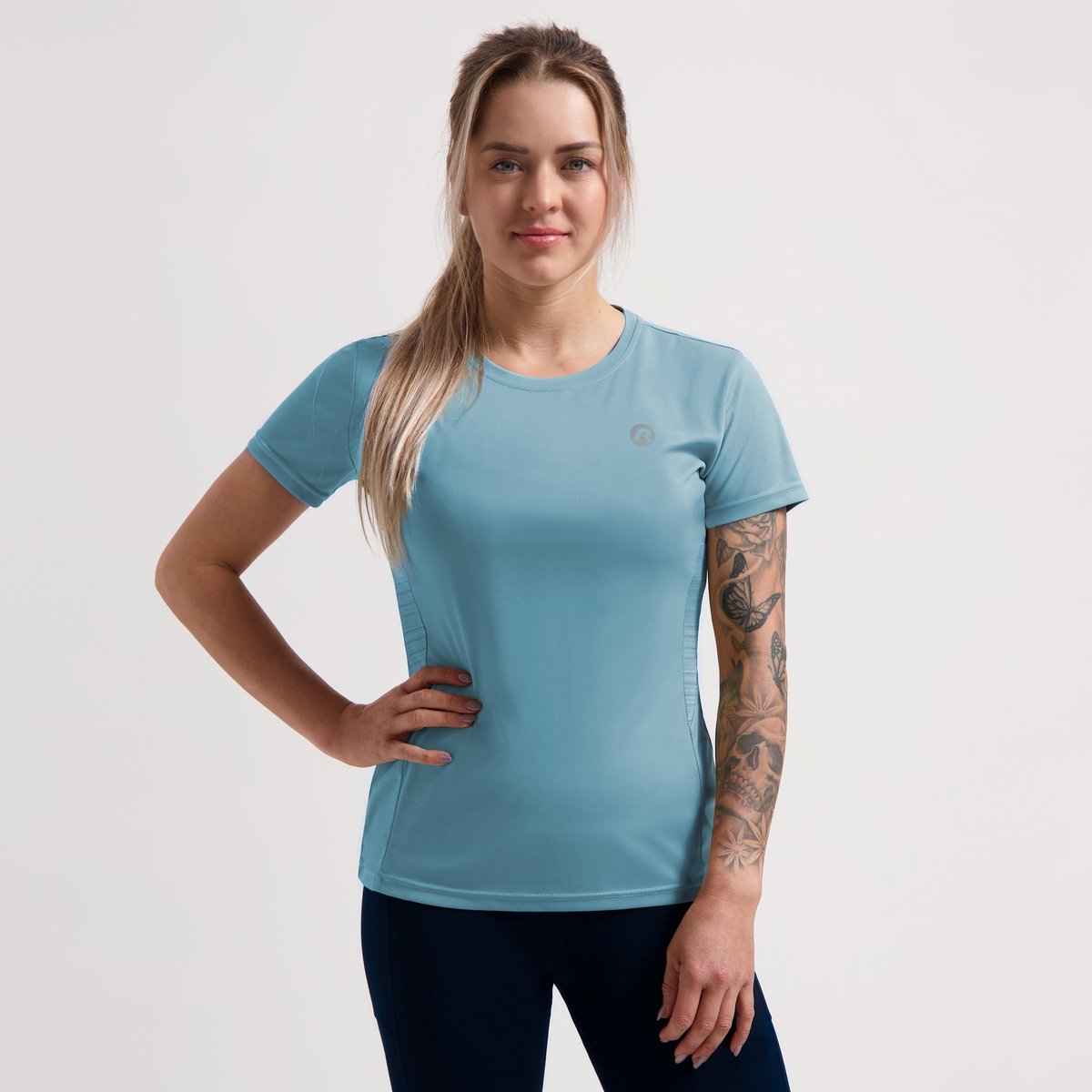 Rogelli core hardloopshirt dames - korte mouwen - blauw - l