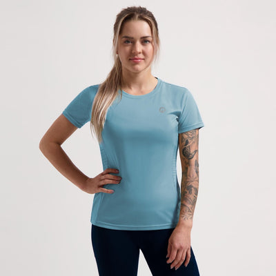 Rogelli core hardloopshirt dames - korte mouwen - blauw - l