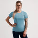Rogelli core hardloopshirt dames - korte mouwen - blauw - l