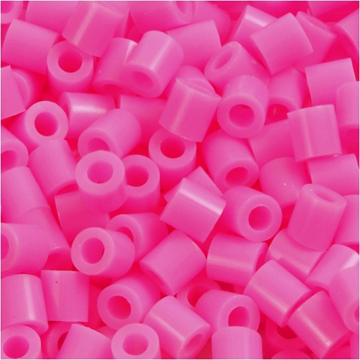 Perline termoadesive Nabbi, misura 5x5 mm, misura buco 2,5 mm, media, rosa (32222), 6000 pezzi 1 scatola