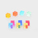 Tickit ® gem cubes 10 pieces