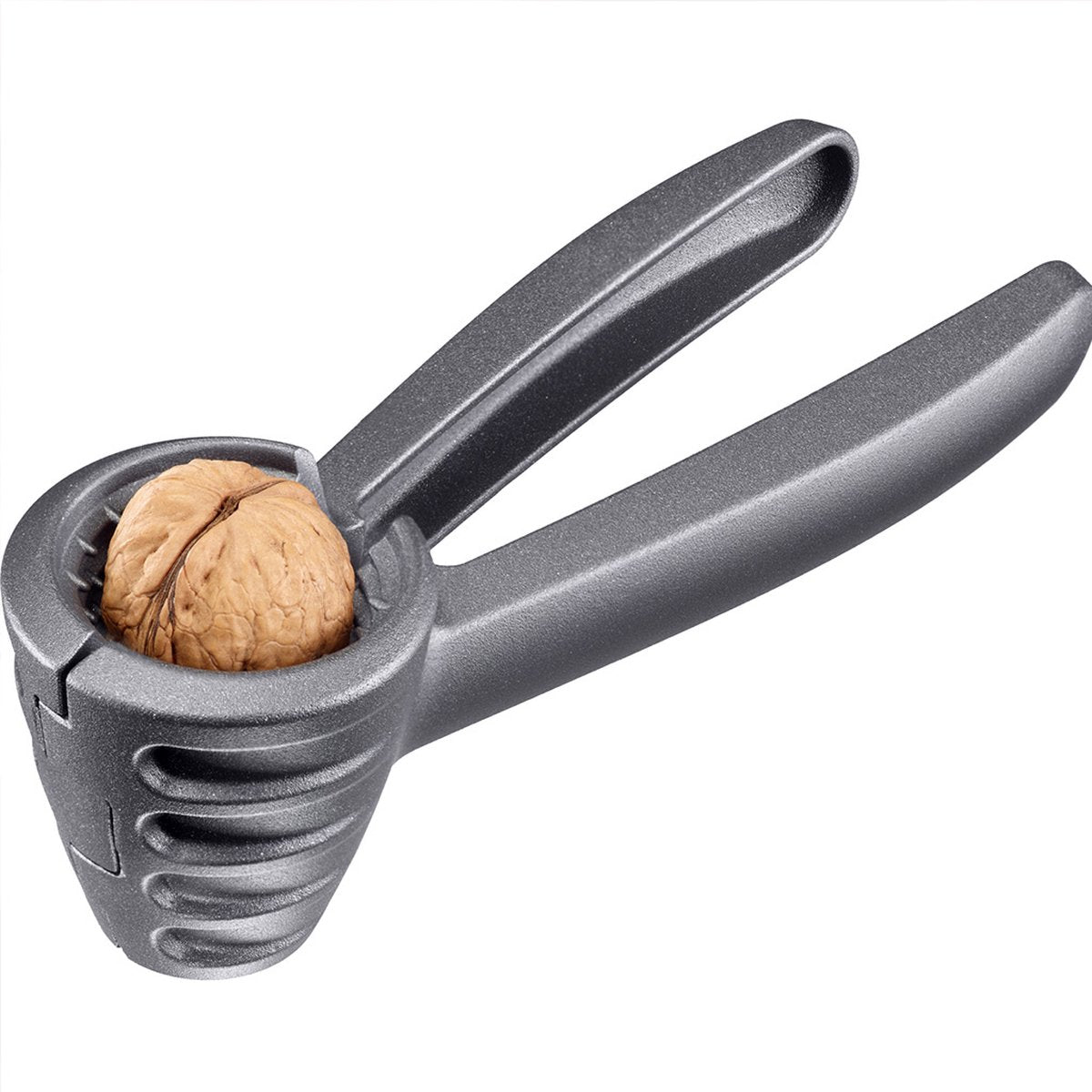 Cascanueces Westmark nussprofi: robusto cascanueces para nueces, nueces de Brasil y avellanas, fácil de usar, incl. abrazadera para mantener las pinzas juntas - aluminio