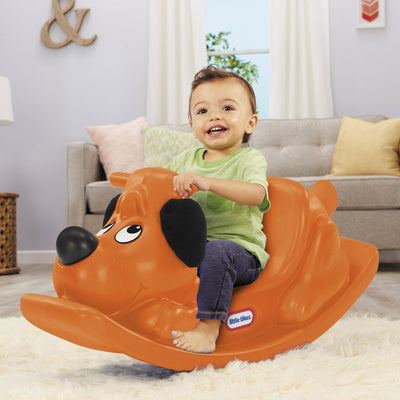 Little Tikes - Cachorro balancín - balancín - balancín para interior y exterior - naranja