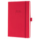 Agenda settimanale Sigel 2026 conceptum - formato a5 - rossa - copertina rigida - si-c2664