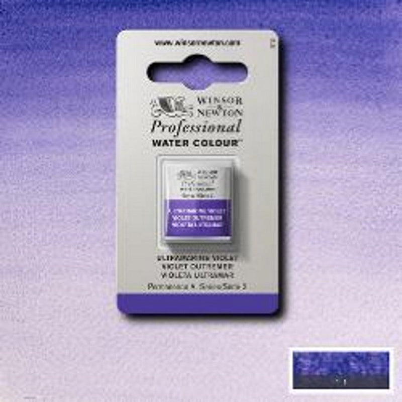 Winsor Newton pittura ad acquerello professionale mezza tazza viola oltremare