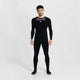 Pantaloni da ciclismo lunghi Rogelli core da uomo - camoscio e bretelle - nero - 5xl