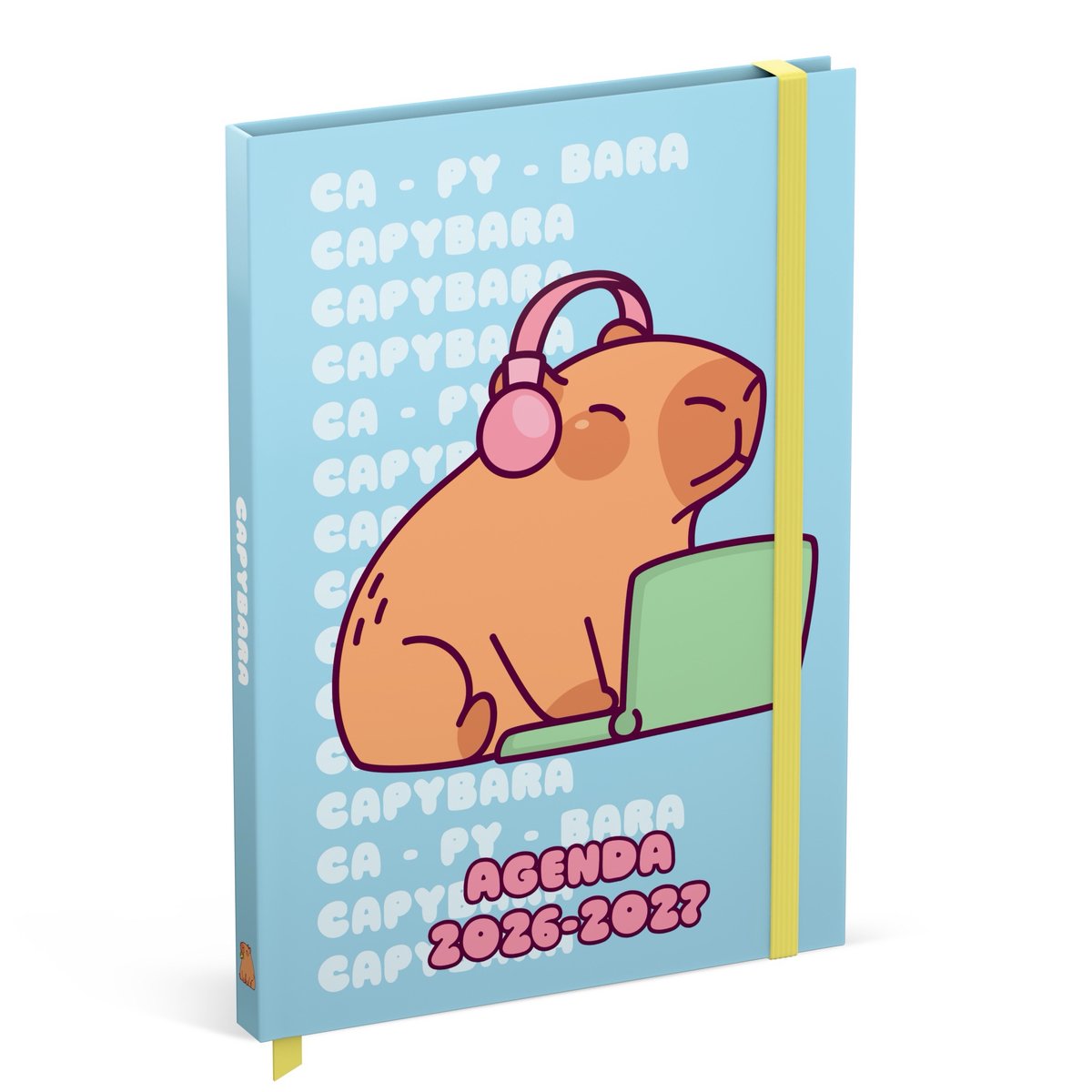 Agenda Capybara lannoo - agenda scolastica 2026-2027 - formato a5 - - azzurro
