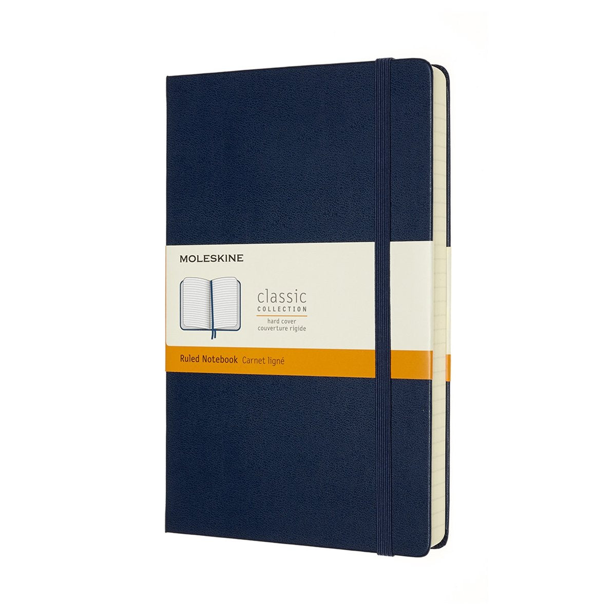 Moleskine classic notitieboek - expanded - large - hardcover - gelinieerd - saffier blauw