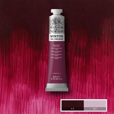 Winsor Newton Winton óleo color 200 ml - quinacridona rosa intenso 250