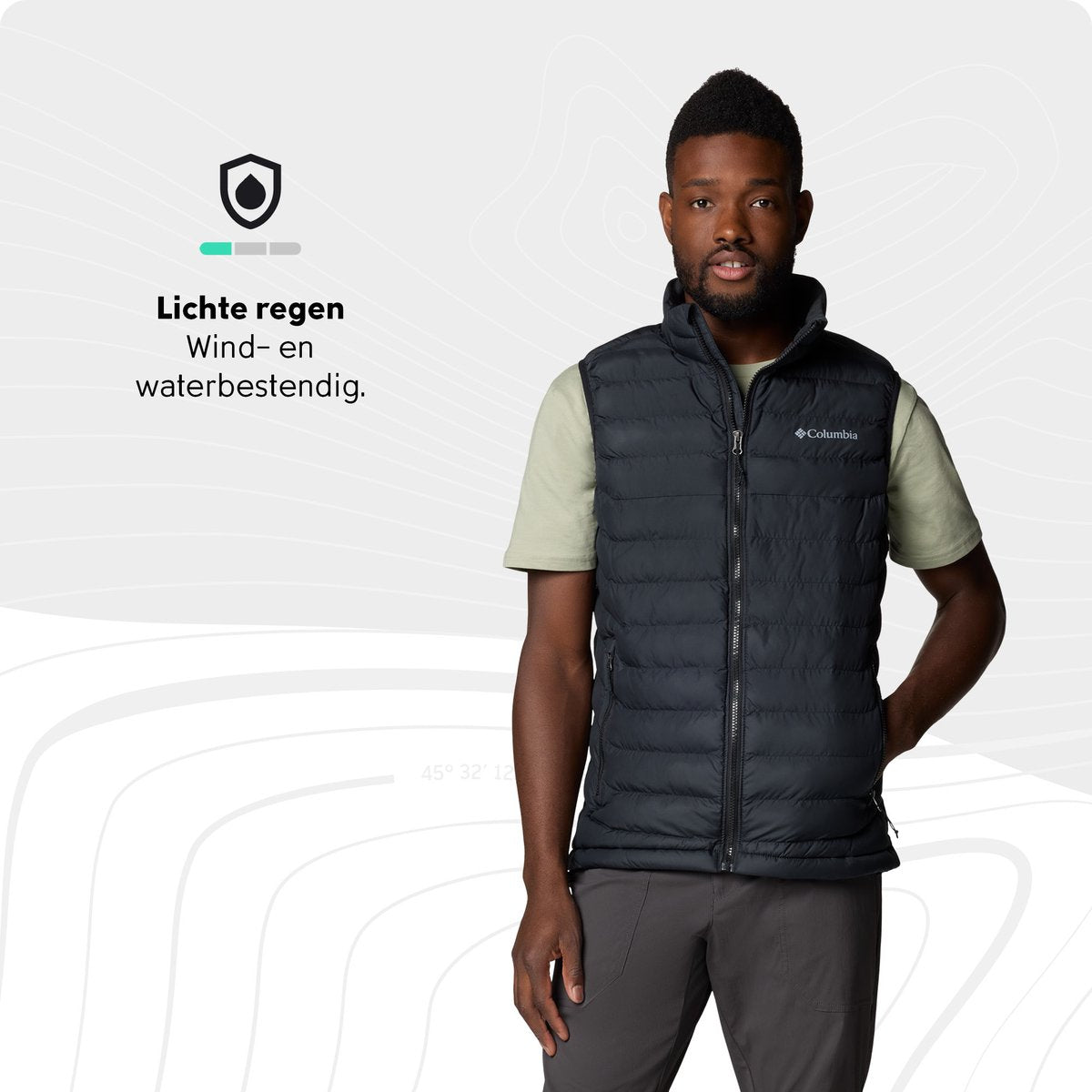Columbia powder lite™ ii vest men's outdoorbodywarmer - black - maat m