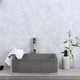Differnz marba lavabo quadrato 40x40x12 cemento grigio scuro