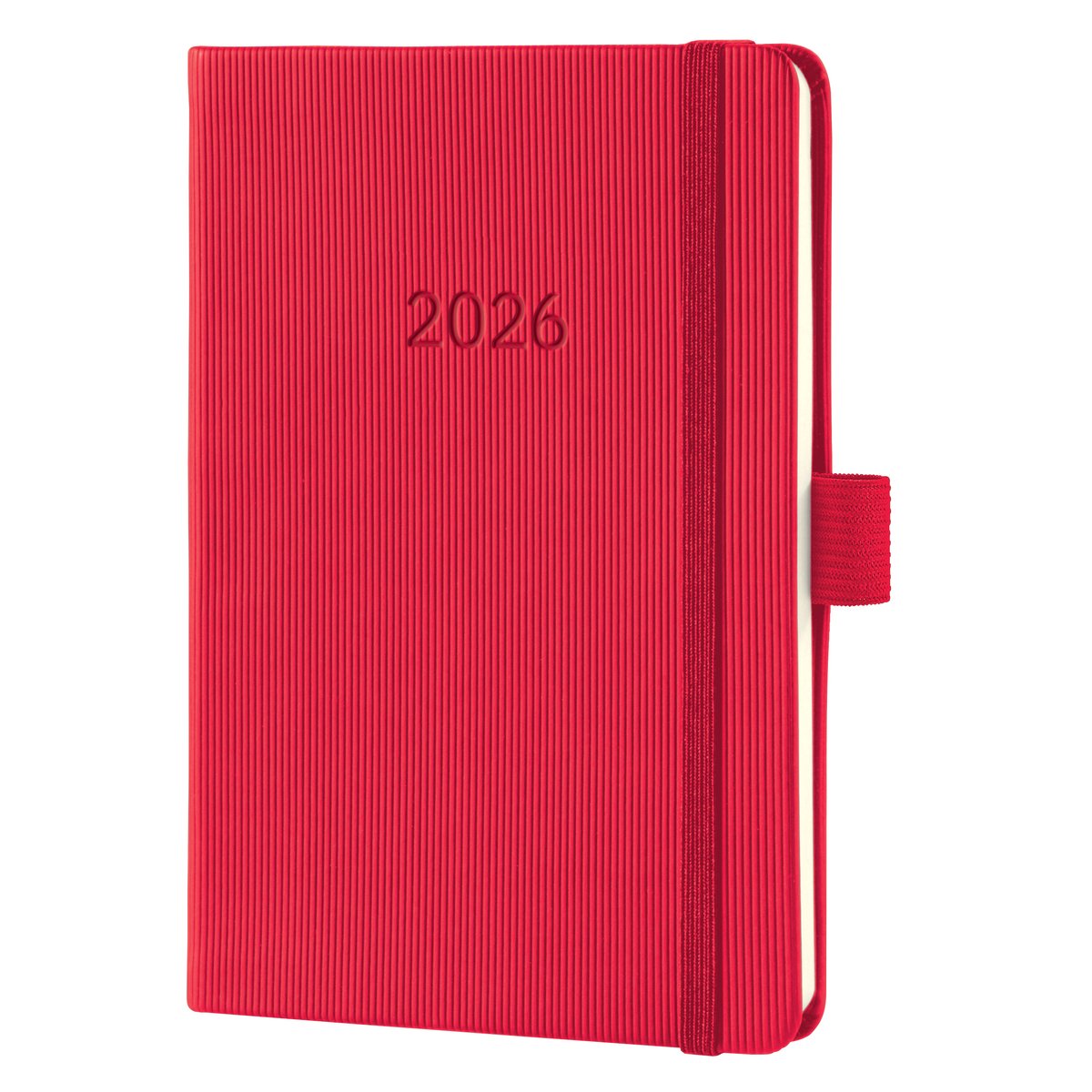 Agenda settimanale Sigel 2026 conceptum - formato a6 - rossa - copertina rigida - si-c2665
