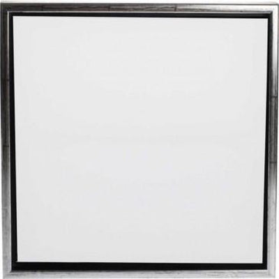 Creativ company lienzo con marco, dimensiones 40x40 cm, 360 gr, plata antigua, blanco, 1 pieza