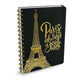 Peter pauper black rock notitieboek - paris is always a good idea - ringband en elastieksluiting 16x21cm