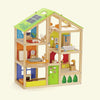 Casa delle bambole Hape Wooden 4 stagioni con mobili
