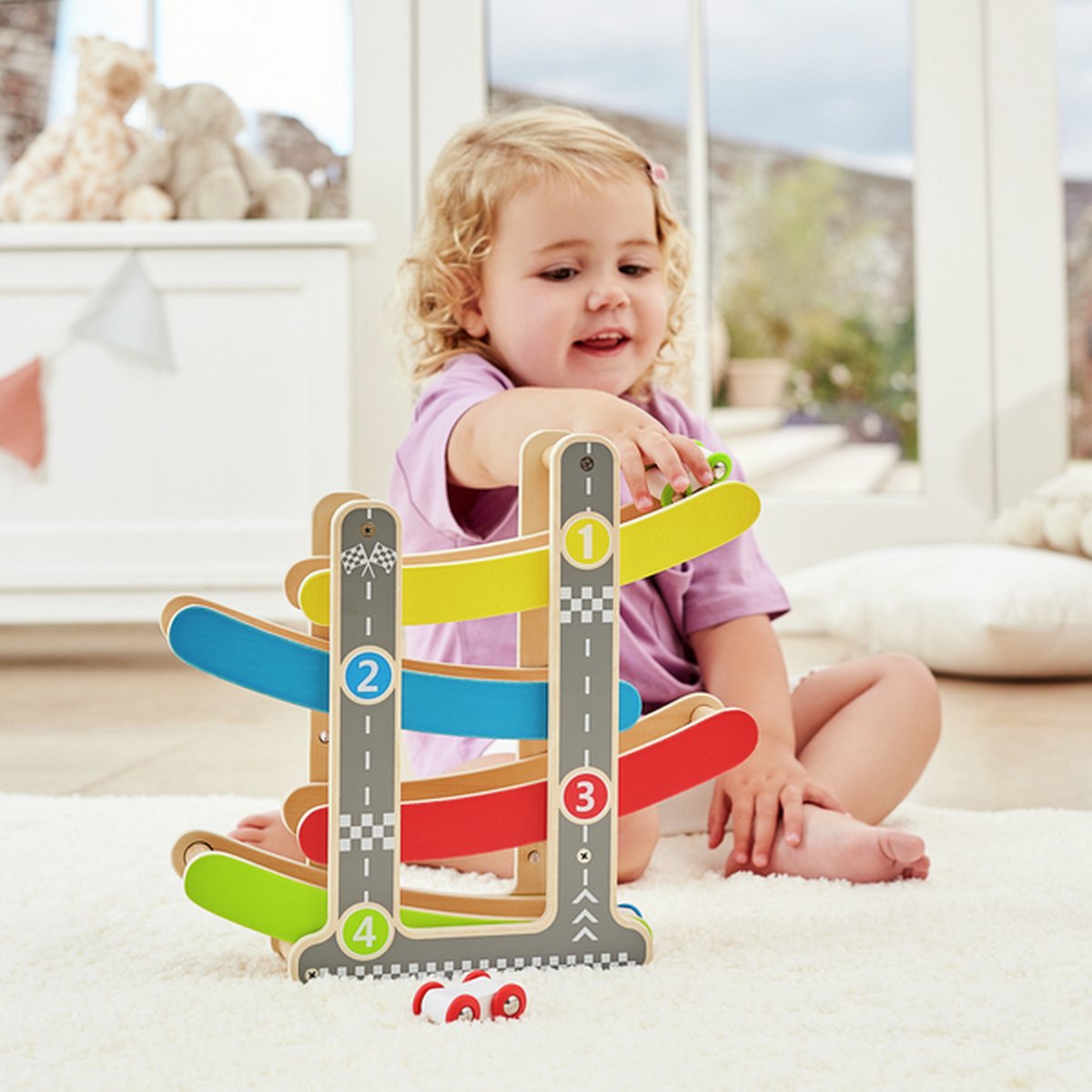 Hape snelle kantel-racebaan