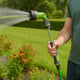 Kinzo tuinspuit met 8 sproeistanden – broespistool met lange steel – verstelbare spuitkop voor tuinbewatering – groen zwart