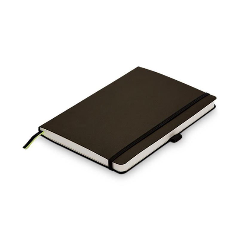 Cuaderno Lamy Paper de tapa blanda A5 810 – Elegante cuaderno en formato DIN A5 (145 x 210 mm) con lineatura 192 páginas – Tapa blanda blanda en color umbra – incl. banda de cierre elástica