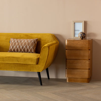 Comodino cassettiera Woood fejo - mdf - marrone - 70x40x34