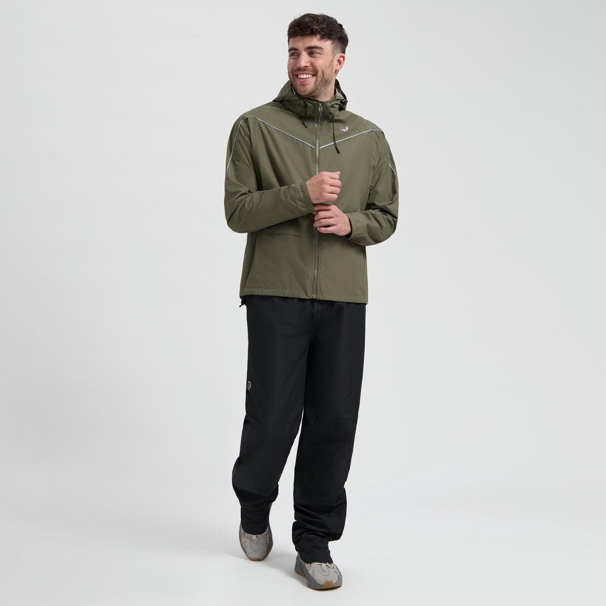 Traje de lluvia esencial Rogelli commuter - impermeable - verde militar - xxl
