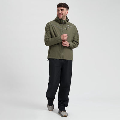 Traje de lluvia esencial Rogelli commuter - impermeable - verde militar - xxl