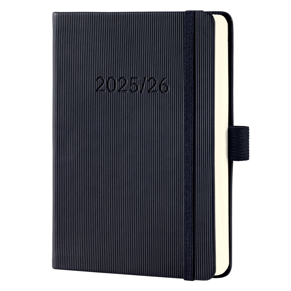 Agenda settimanale Sigel conceptum - formato a6 - anno 2025 2026 - 18 mesi - nera - copertina rigida - si-c2602
