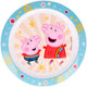 Stor s.l. plate peppa pig junior 22 cm light blue white