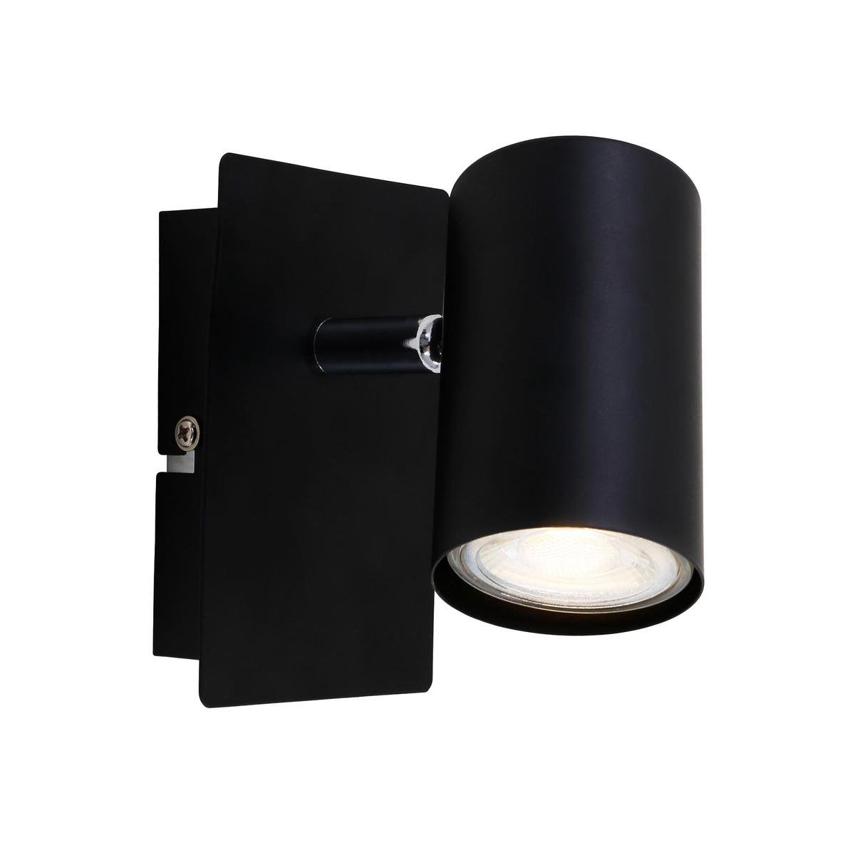 Briloner leuchten run - wandlamp - plafond spot - 1 lichts - gu10 - max. 40 watt - zwart
