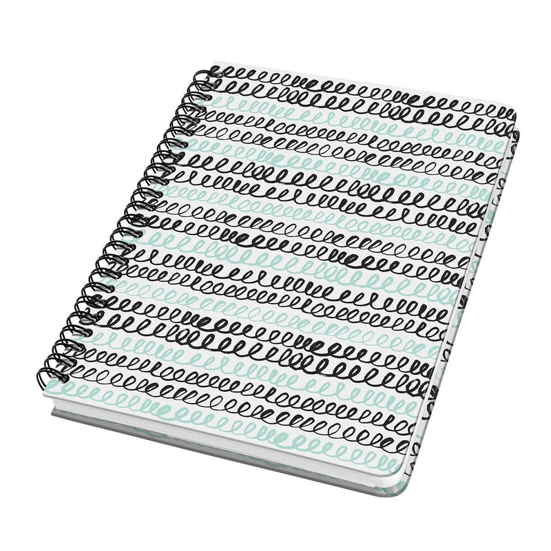 Sigel - quaderno a spirale - jolie - a5 - copertina rigida - 120 pagine - carta da 100 grammi - pois - menta riccia - si-jn622