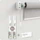 Kit de actualización Motionblinds - persianas enrollables inteligentes - motor de cortina universal - persiana enrollable eléctrica - persiana enrollable automática - paquete de 2 - control remoto - blanco