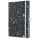 Quaderno Sigel - jolie - a5 - copertina rigida - 174 pagine - riga - carta 80 grammi - cosmic fantasy nero - si-jn349