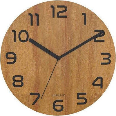 Unilux palma - wall clock - black bamboo