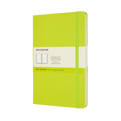 Moleskine classic notitieboek - large - hardcover - blanco - citroen groen