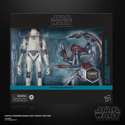 Star Wars The Black Series KX Security Droid Enforcer e Droideka, set di action figure (15 cm)