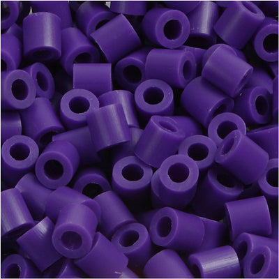 Perline fotografiche Nabbi, misura 5x5 mm, misura buco 2,5 mm, media, viola scuro (11), 6000 pezzi 1 scatola