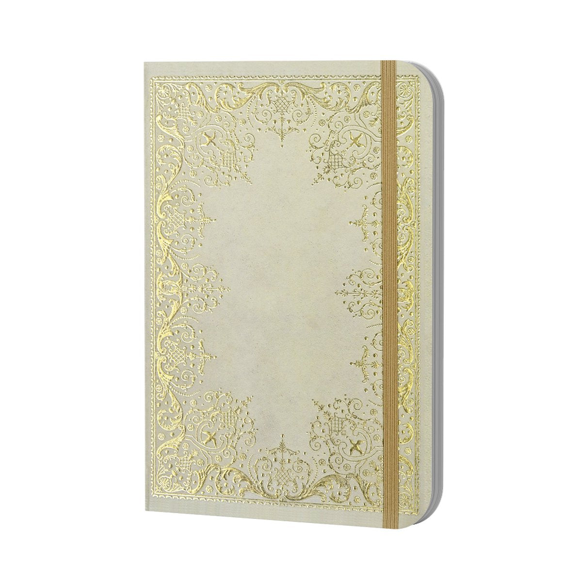 Quaderno compatto Peter pauper dorato avorio