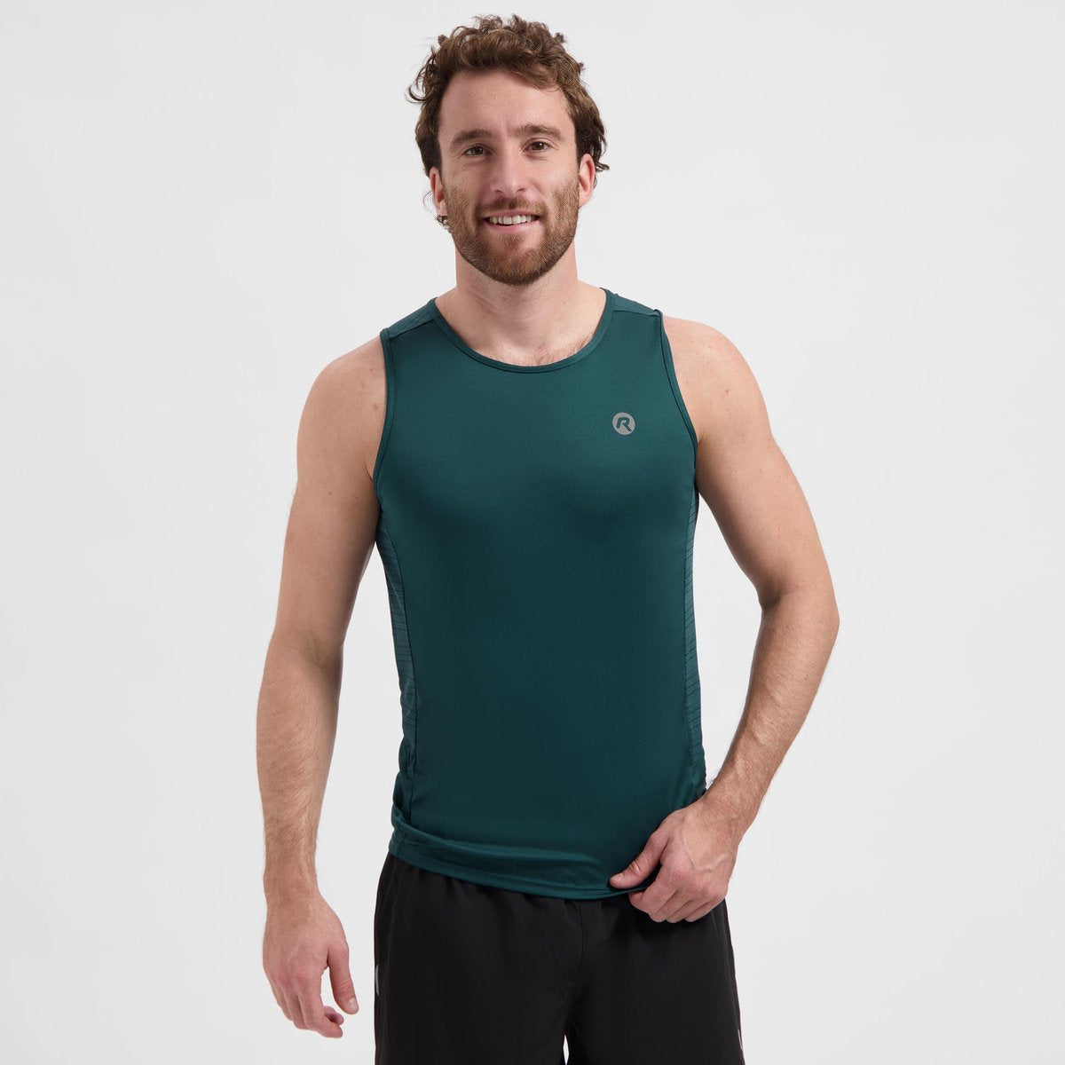 Canottiera da corsa Rogelli core da uomo - verde acqua - l