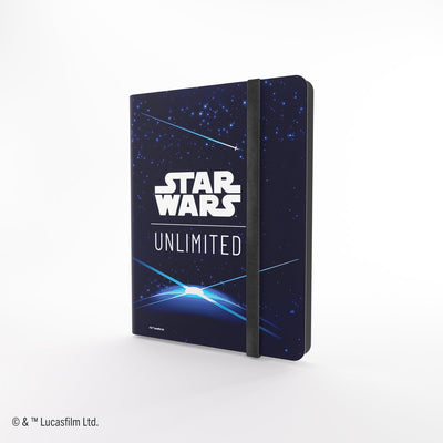 Gamegenic Star Wars Unlimited Album Casual con retro delle carte blu - 18 tasche - cartella da collezione per carte collezionabili -