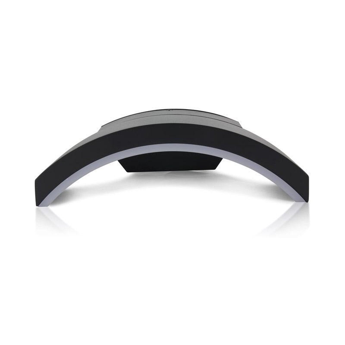 LED integral - aplique de pared curvo - 7,5 vatios - blanco cálido 3000k - ip54