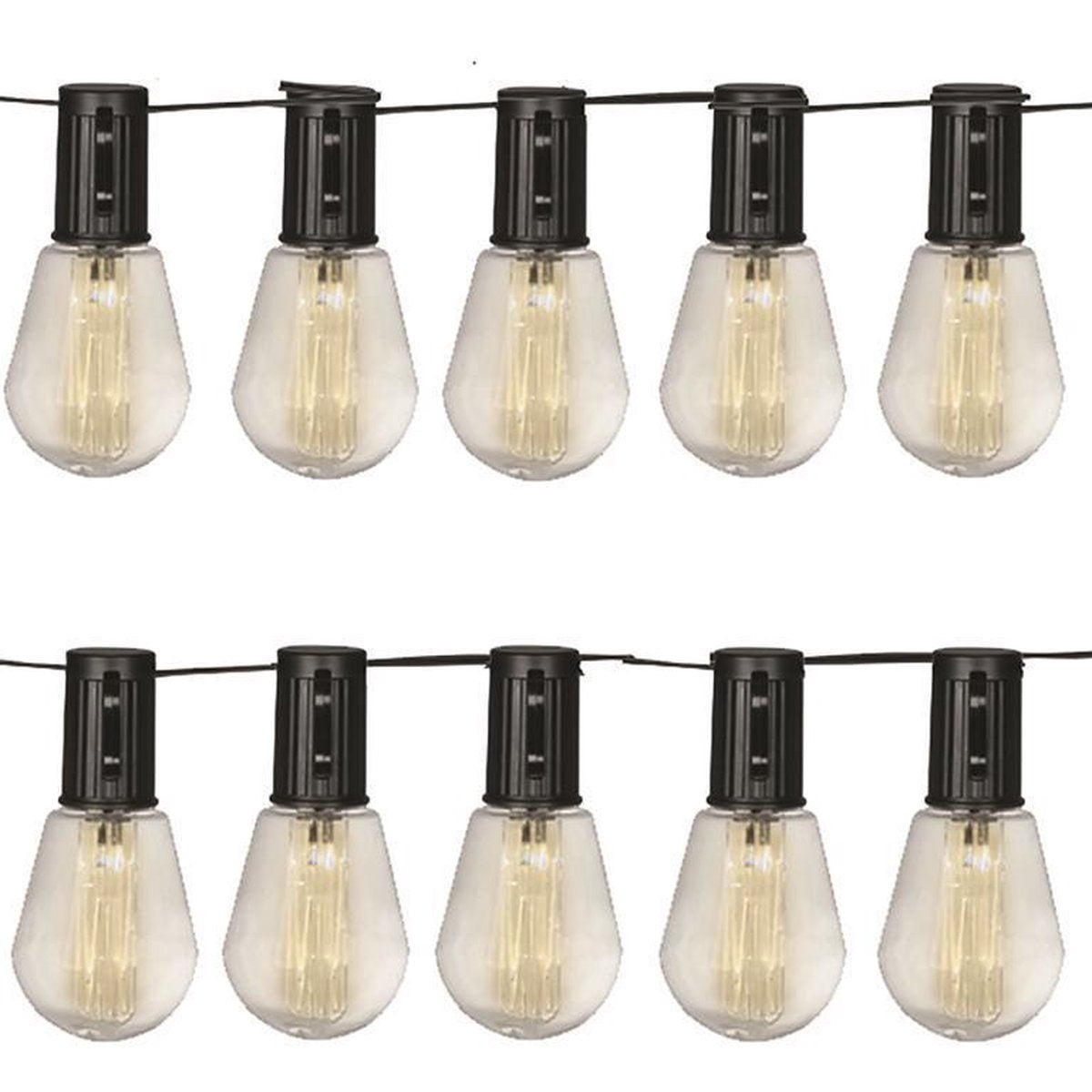 Luxform - Catena luminosa solare con 10 luci - Alicante - Illuminazione per feste - Alimentata da energia solare