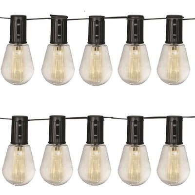 Luxform - cadena de luces solares con 10 luces - Alicante - iluminación para fiestas - alimentada por energía solar