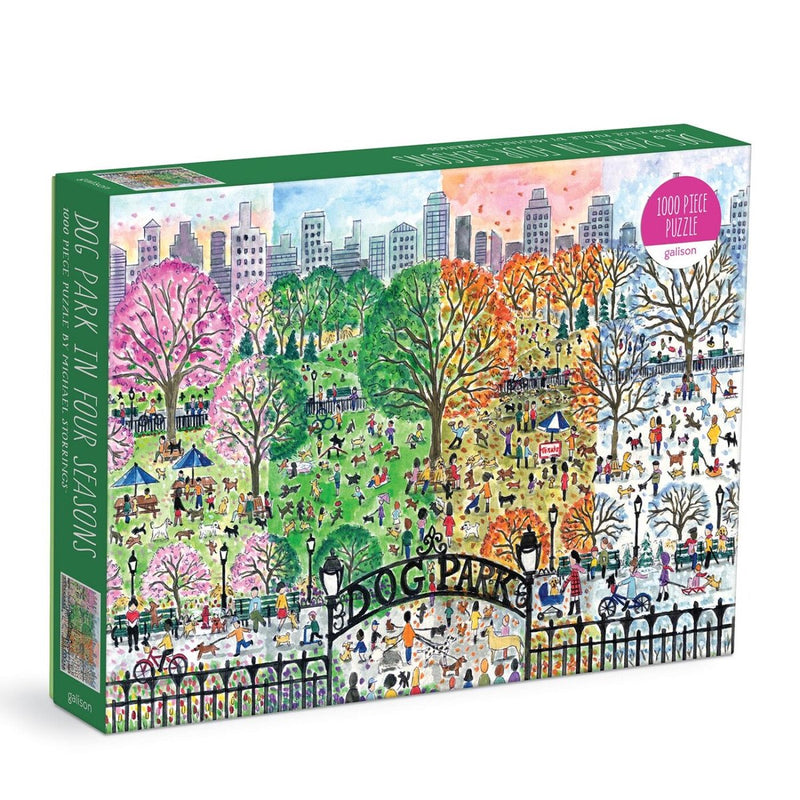Michael Storrings Dog Park in Four Seasons Puzzle da 1000 pezzi