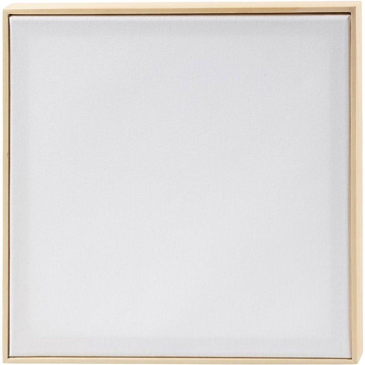 Creativ company gespannen canvas met lijst 30 x 30cm 280 gr 10 stuks wit