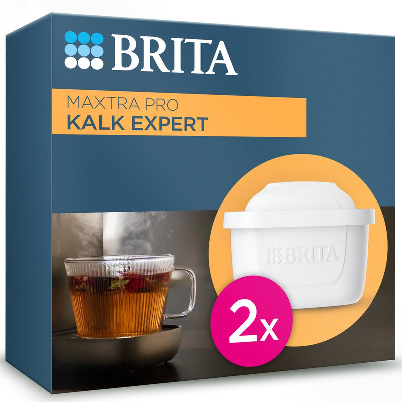 Cartuccia filtro acqua Brita maxtra pro limescale expert - 2 pezzi - filtro acqua originale per tutte le caraffe per la protezione di dispositivi con acqua dura - filtra calcare, impurità, cloro e metalli, tra le altre cose