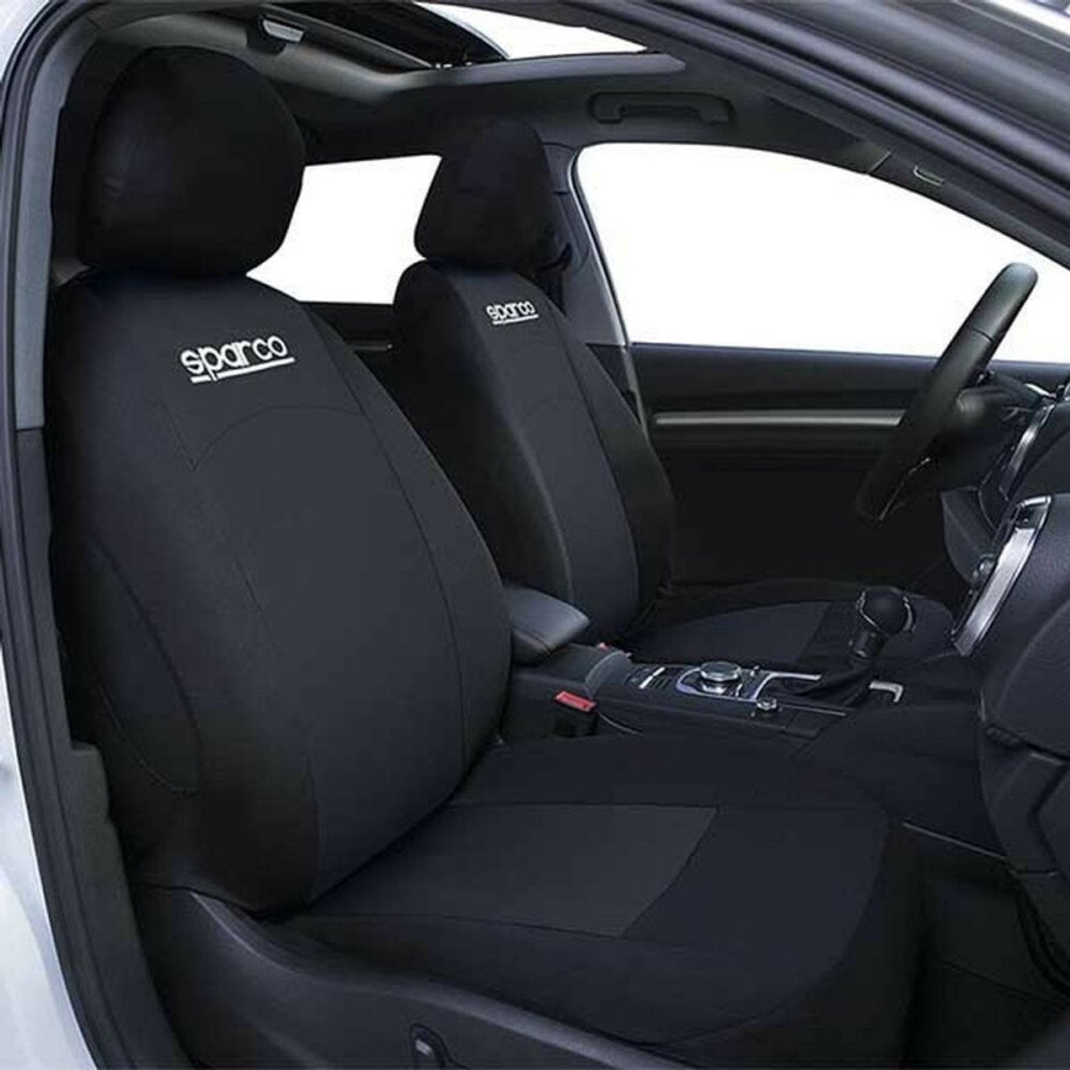 Sparco autostoelhoezenset zwart - universeel