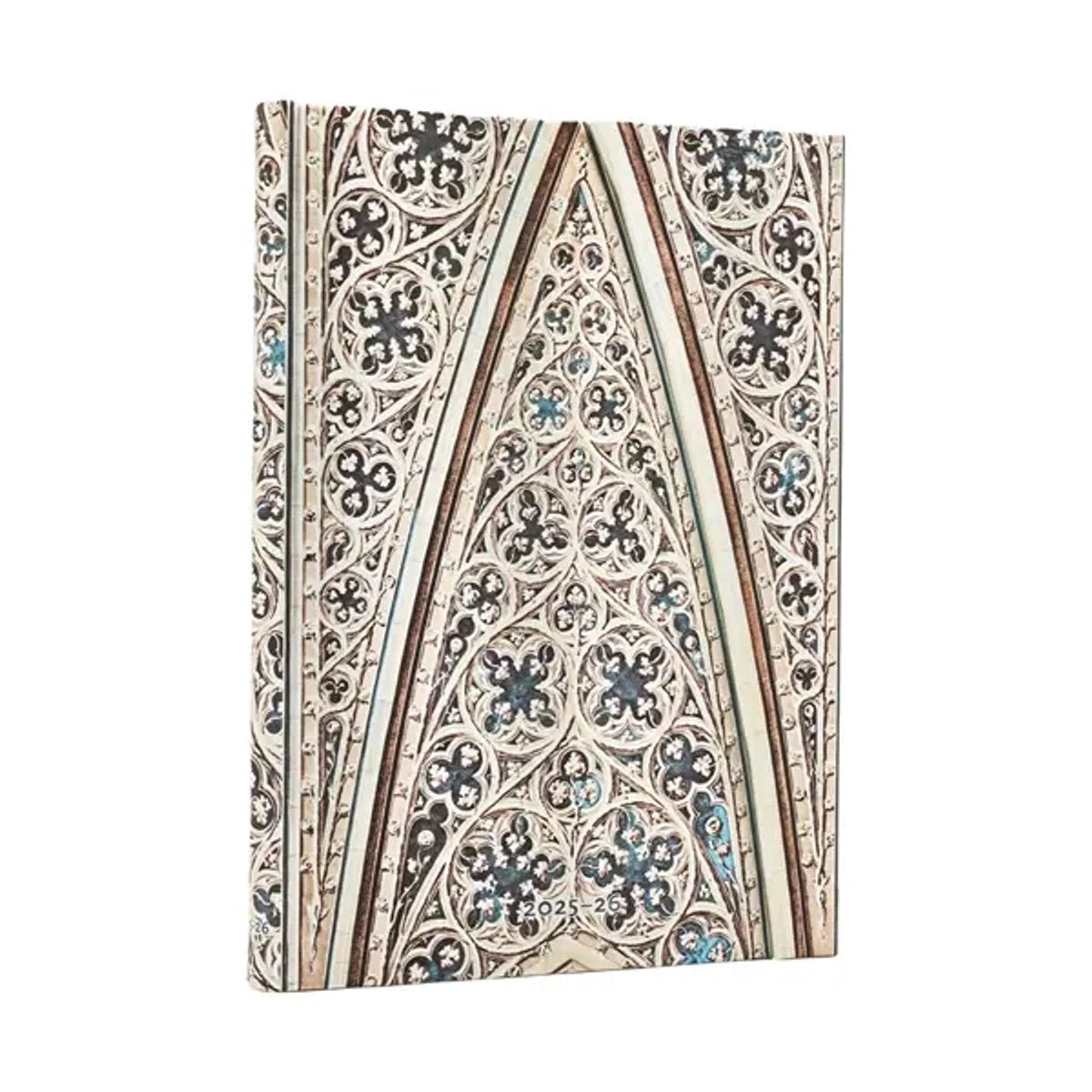 Paperblanks 2026 bóveda de la catedral de milán (duomo di milano) agenda midi horizontal flexible de tapa dura de 18 meses 2025-2026 (cierre envolvente)