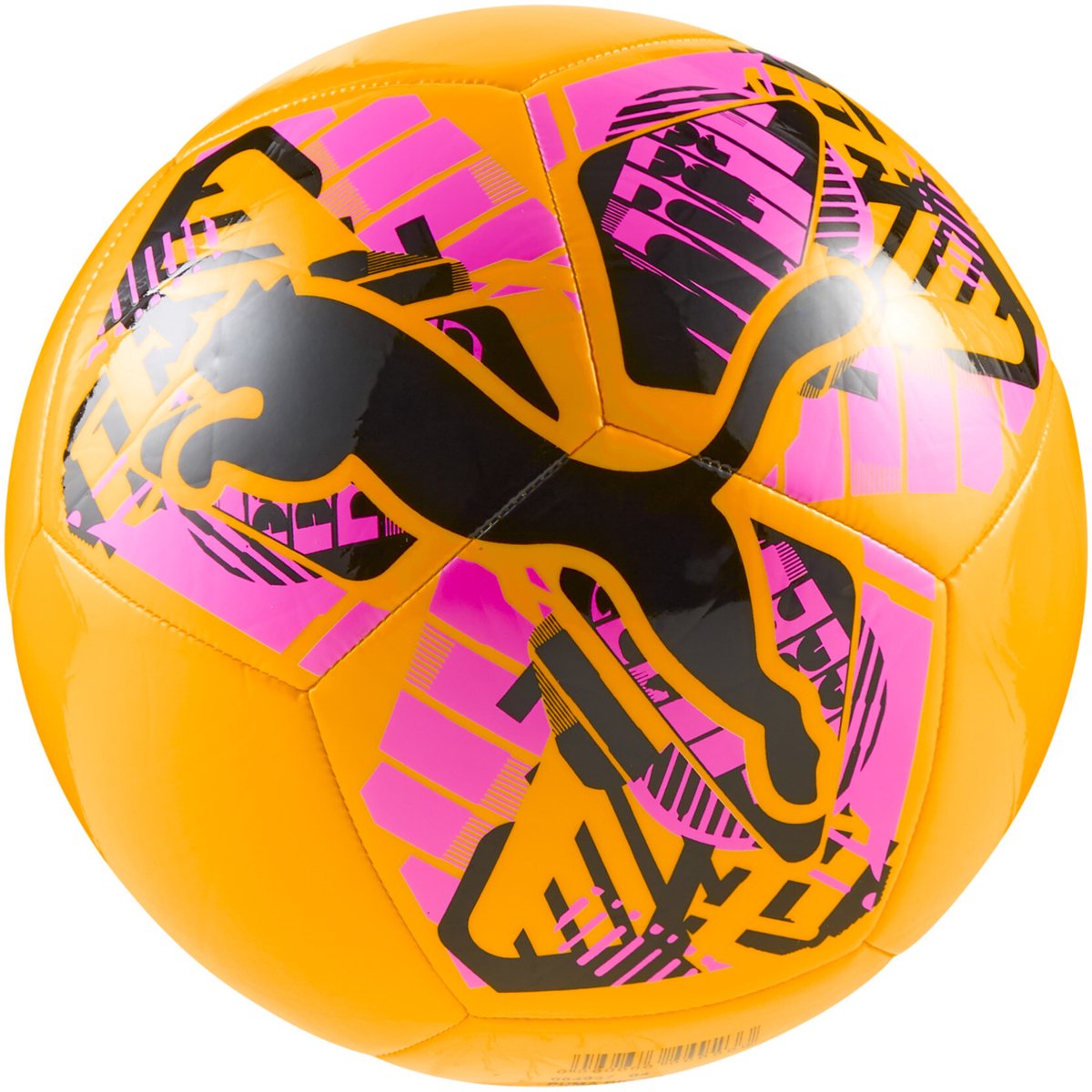 Pallone da calcio unisex Puma big cat - sun stream- nero-rosa veleno